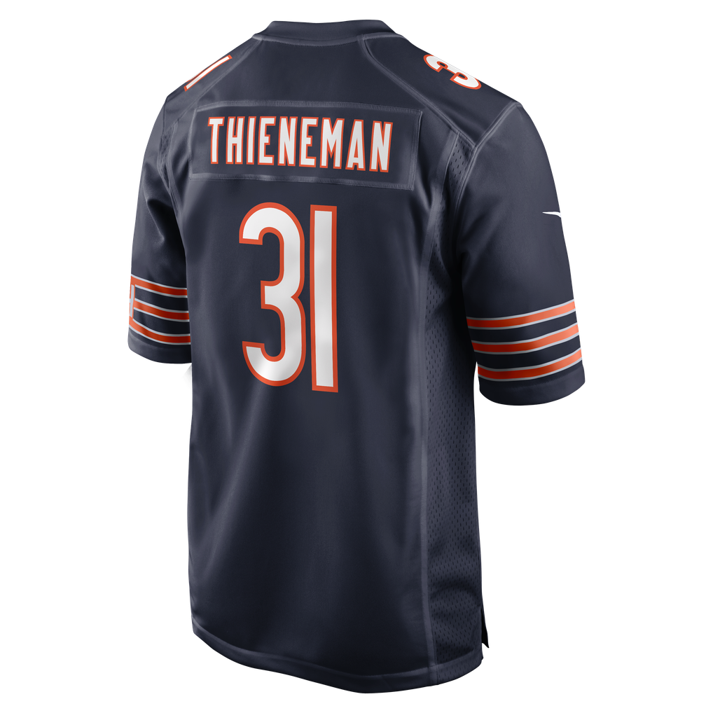 Men's Chicago Bears Dillon Thieneman Nike Navy Team Game Jersey - Image 4