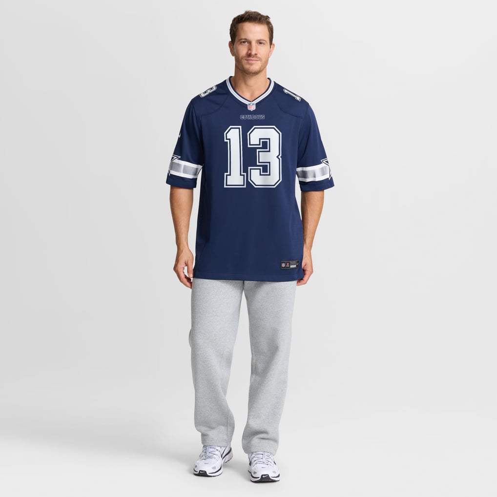 Men's Dallas Cowboys Caleb Downs Nike Navy Team Game Jersey - Image 3