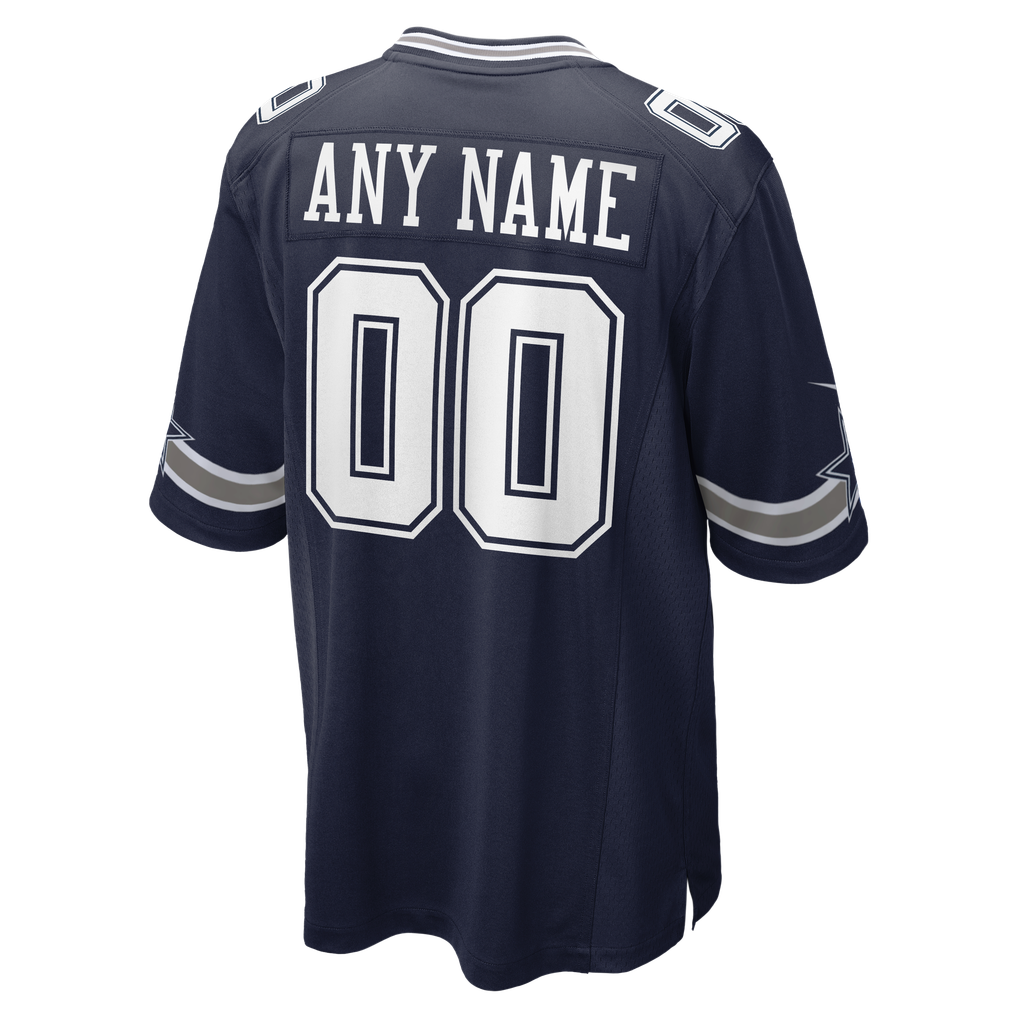 Men's Dallas Cowboys Nike Navy Custom Game Jersey - Image 4