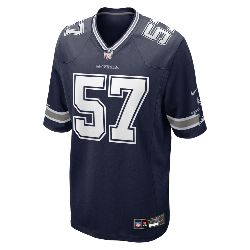 Men's Dallas Cowboys Malachi Lawrence Nike Navy Team Game Jersey - Image 5