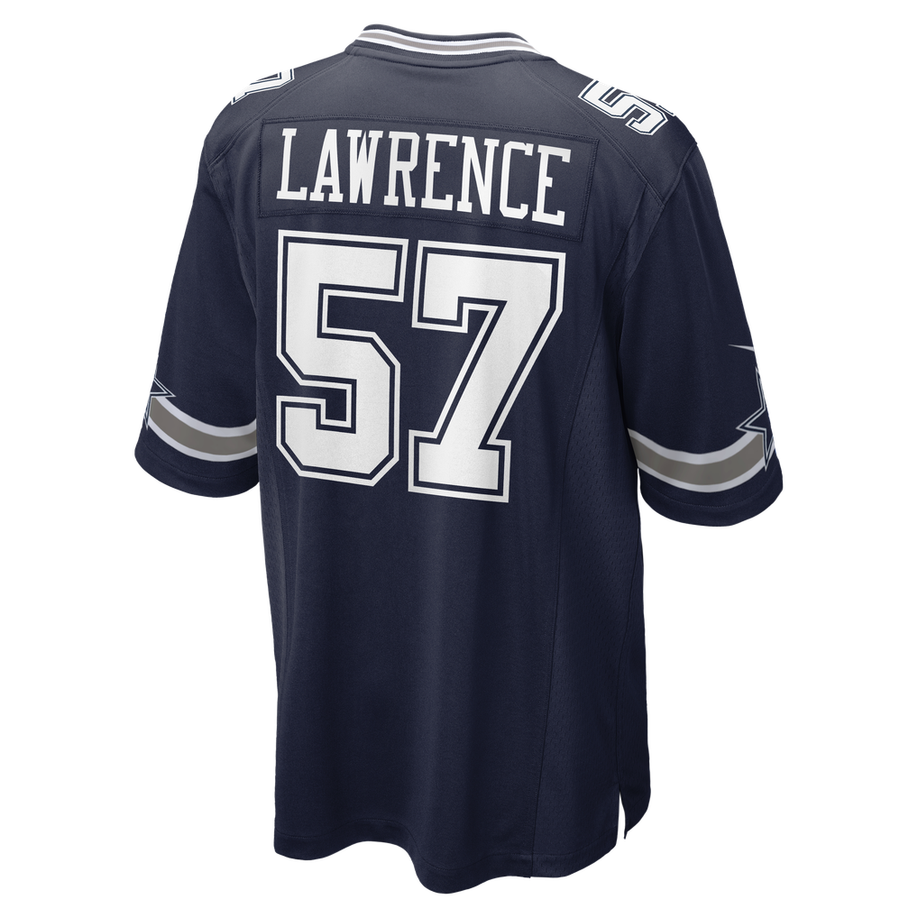 Men's Dallas Cowboys Malachi Lawrence Nike Navy Team Game Jersey - Image 6