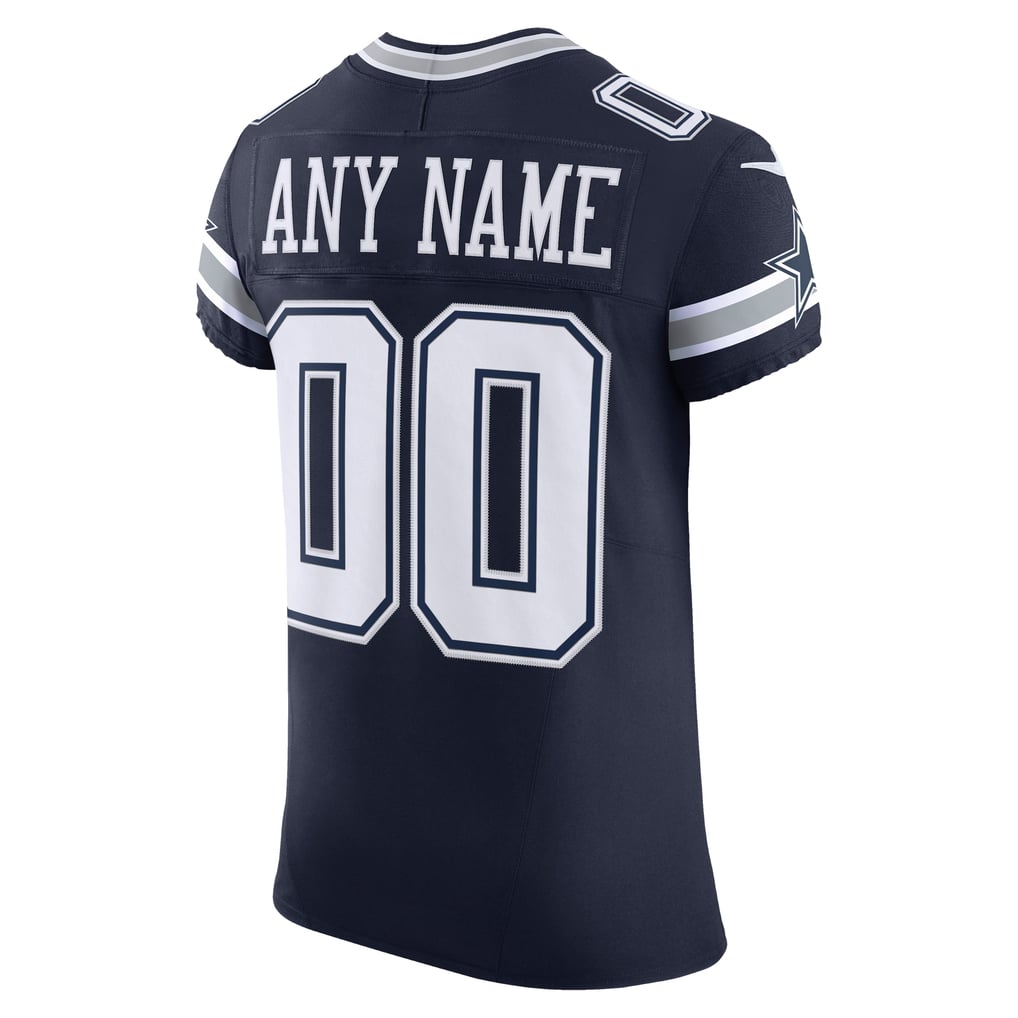 Men's Dallas Cowboys Nike Navy Vapor F.U.S.E. Elite Custom Jersey - Image 4