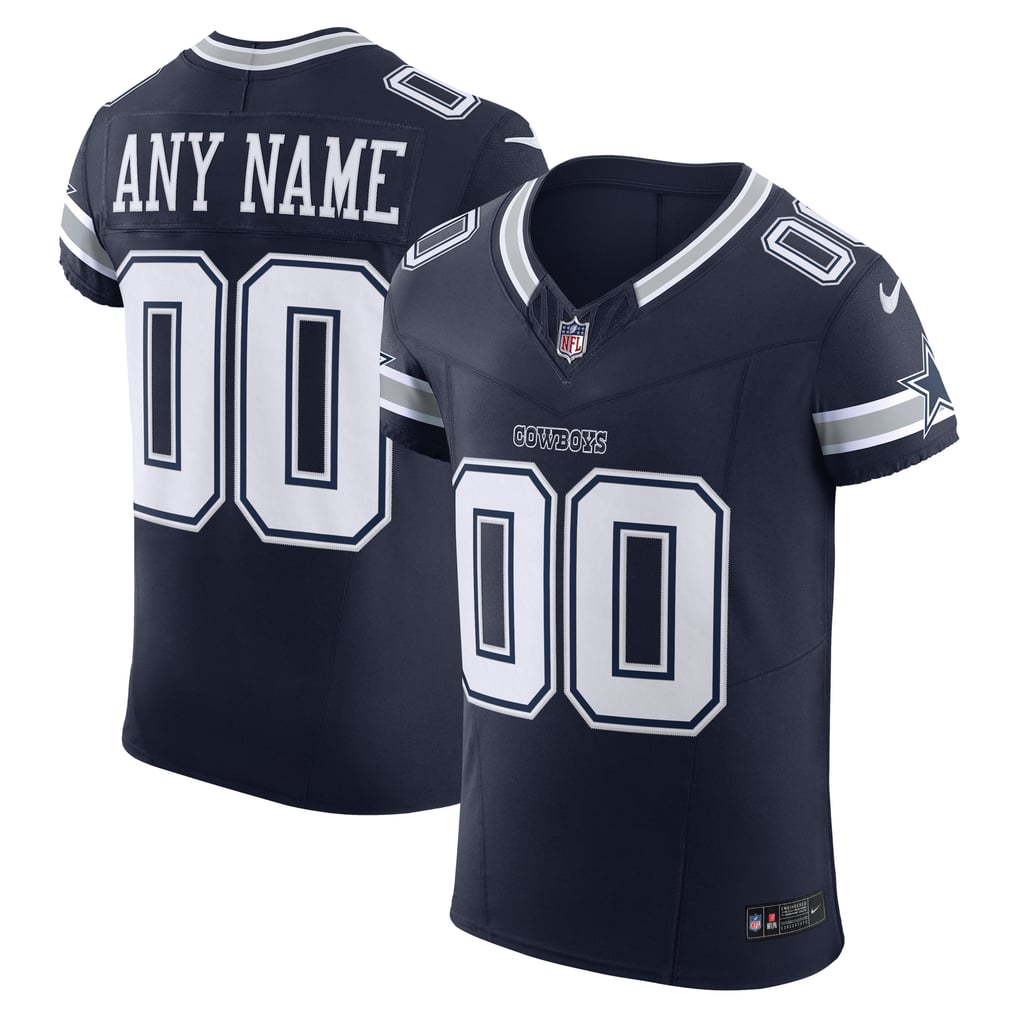 Men's Dallas Cowboys Nike Navy Vapor F.U.S.E. Elite Custom Jersey - Image 1