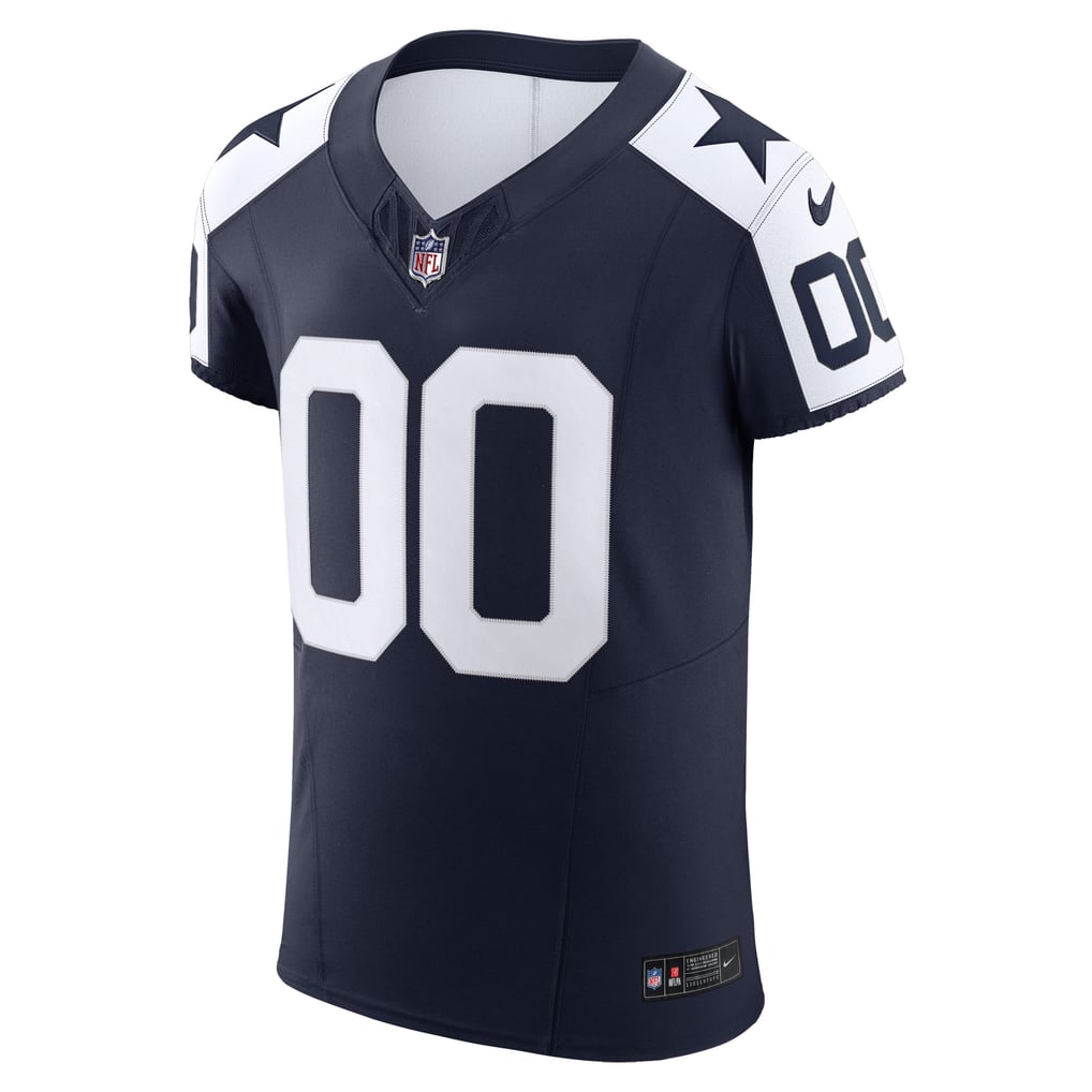 Men's Dallas Cowboys Nike Navy Vapor F.U.S.E. Elite Custom Jersey - Image 3