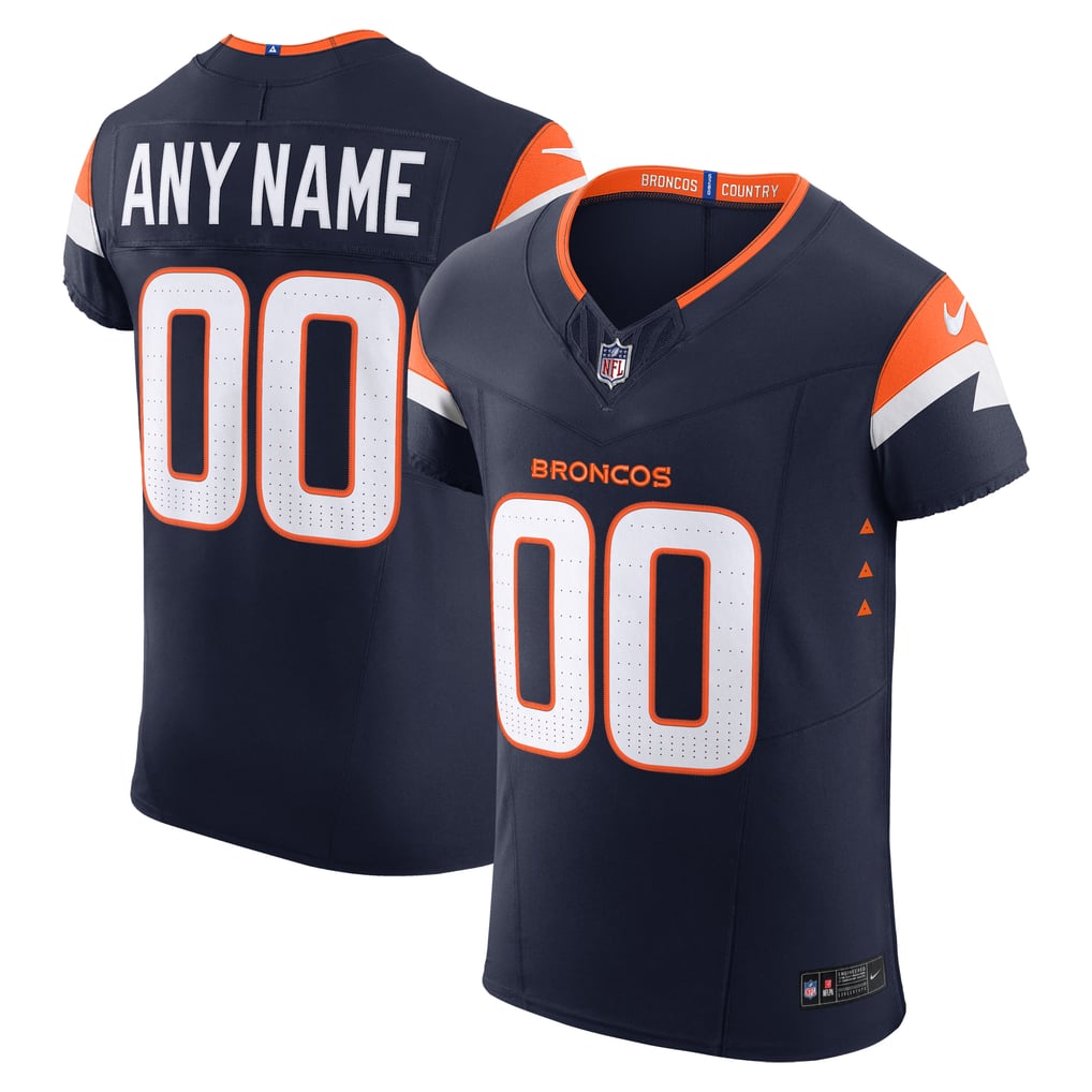 Men's Denver Broncos Nike Navy Alternate Vapor F.U.S.E. Elite Custom Jersey - Image 1