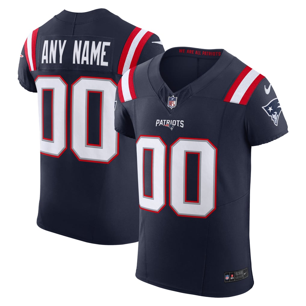 Men's New England Patriots Nike Navy Vapor F.U.S.E. Elite Custom Jersey - Image 1