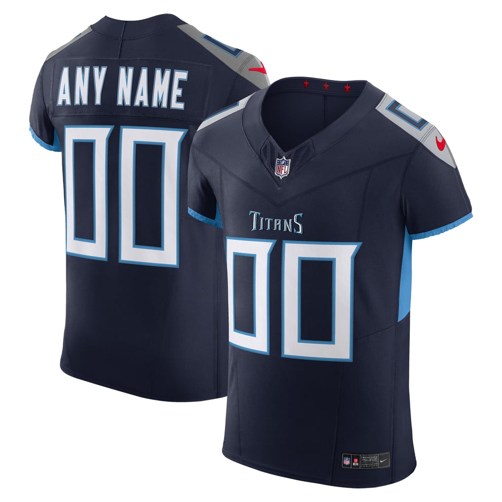 Men's Tennessee Titans Nike Navy  Vapor F.U.S.E. Elite Custom Jersey - Image 2
