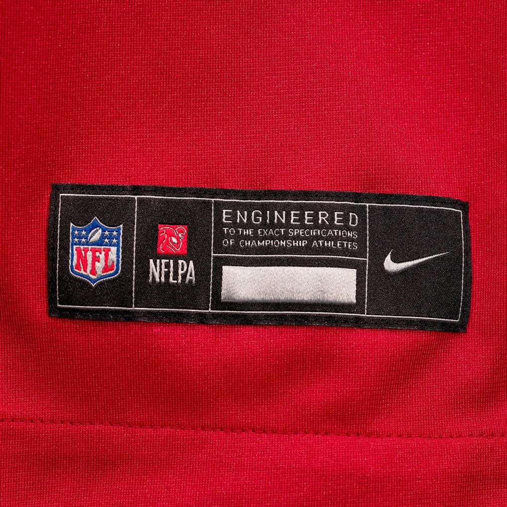 Men's Kansas City Chiefs Nazeeh Johnson Nike Red Game Player Jersey - Image 7