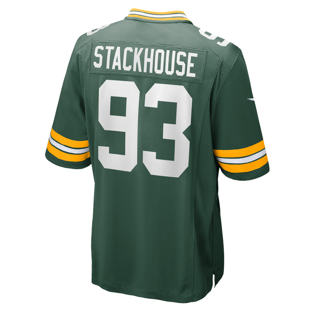 Men's Green Bay Packers Nazir Stackhouse Nike  Green Team Game Jersey - Image 4