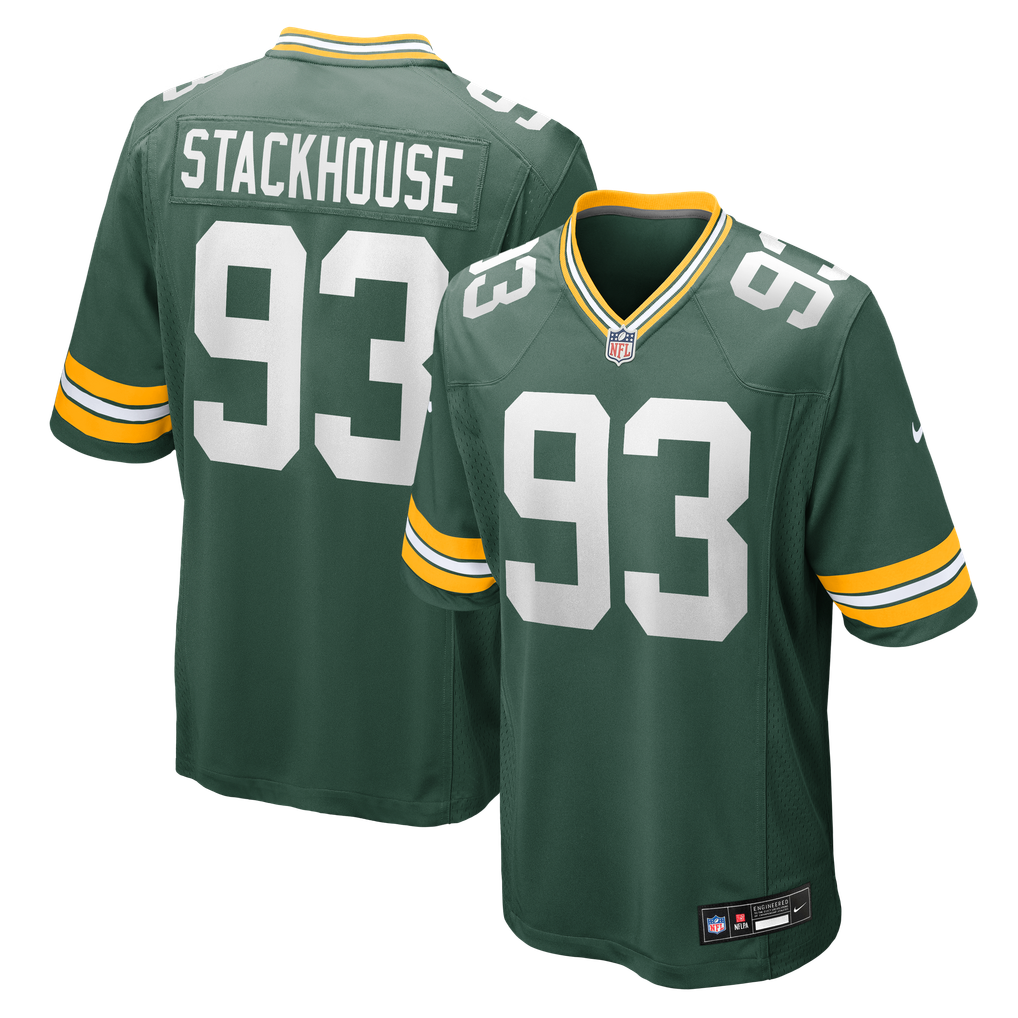 Men's Green Bay Packers Nazir Stackhouse Nike  Green Team Game Jersey - Image 1