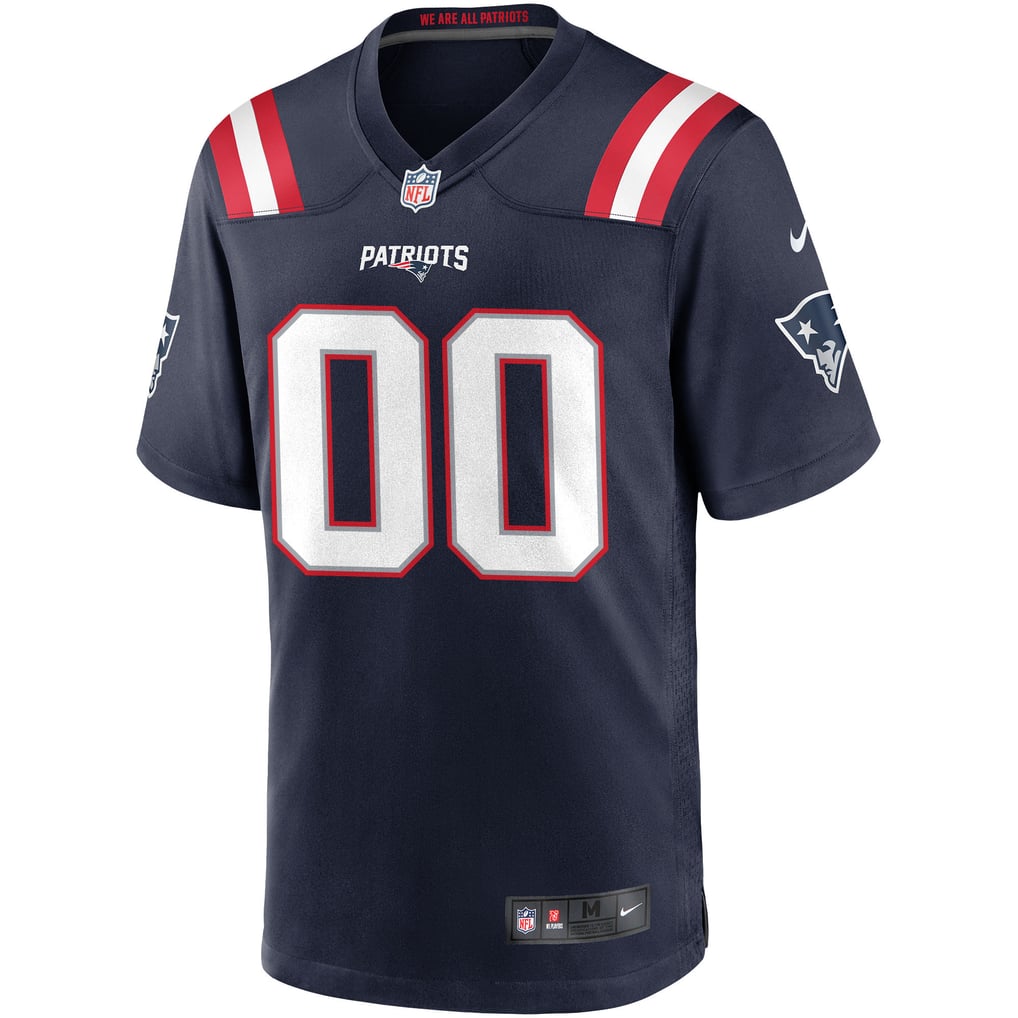 Men's Nike New England Patriots Navy Custom Game Jersey - Image 4