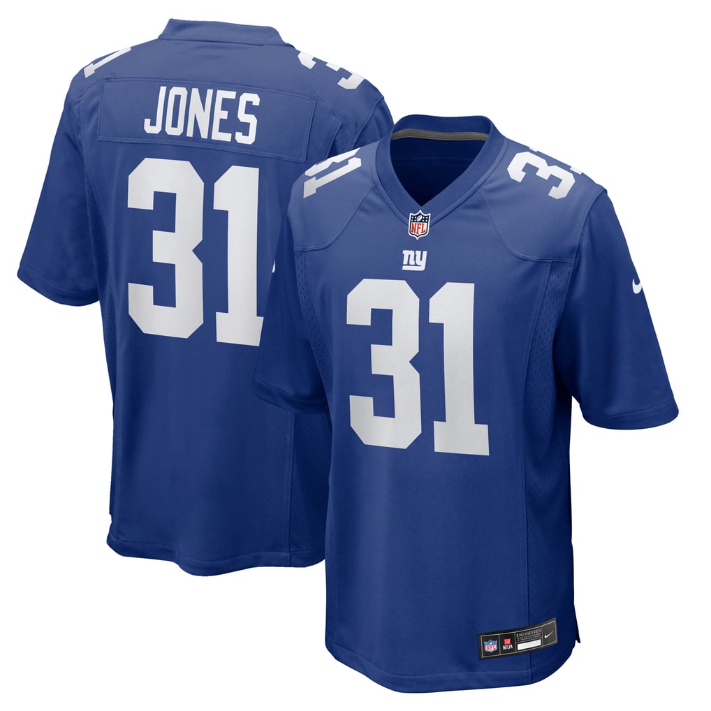 Men's New York Giants Nic Jones Nike  Royal Team Game Jersey - Image 2