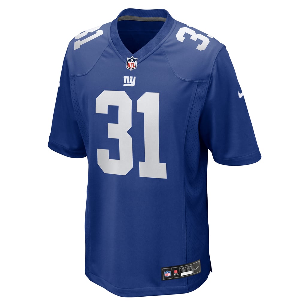 Men's New York Giants Nic Jones Nike  Royal Team Game Jersey - Image 3