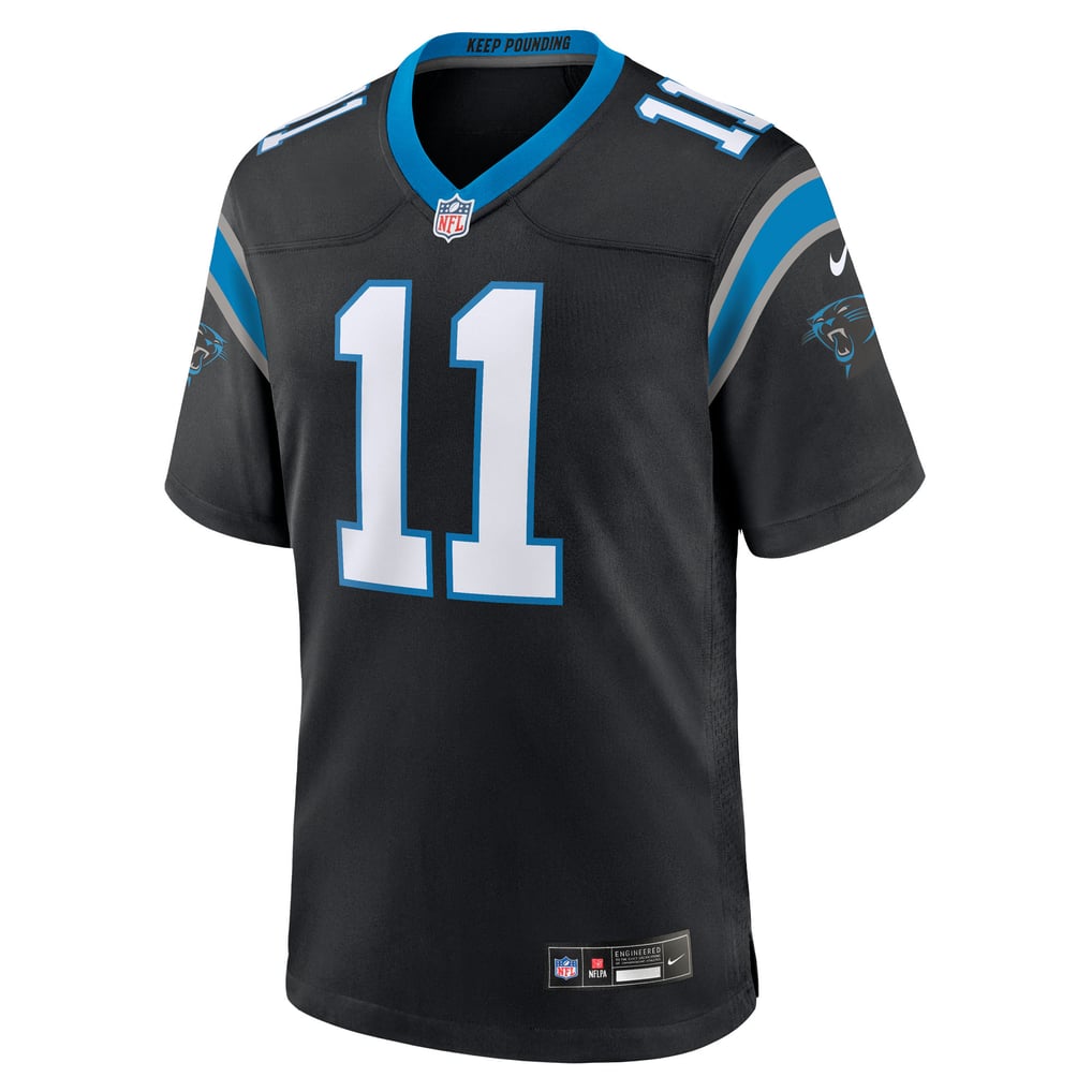 Men's Carolina Panthers Nic Scourton Nike Black Team Game Jersey - Image 3