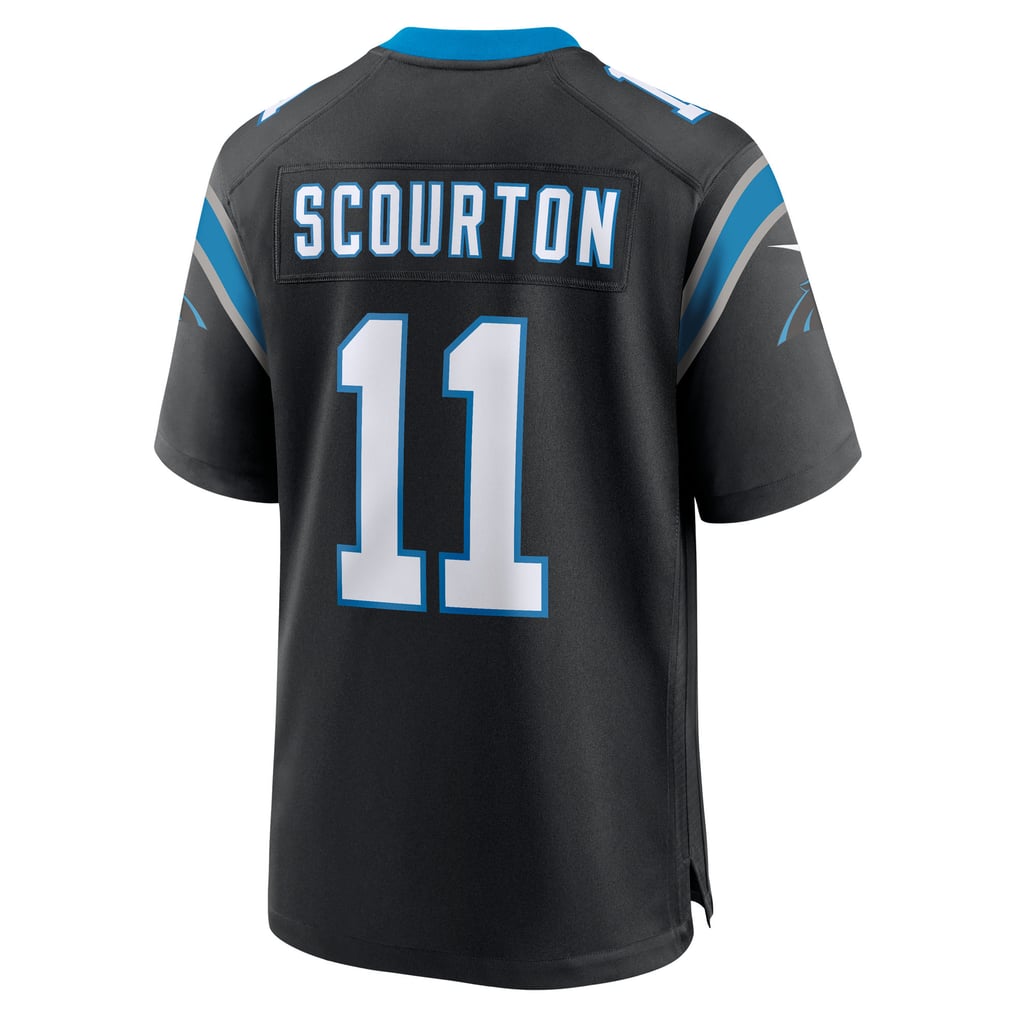 Men's Carolina Panthers Nic Scourton Nike Black Team Game Jersey - Image 4