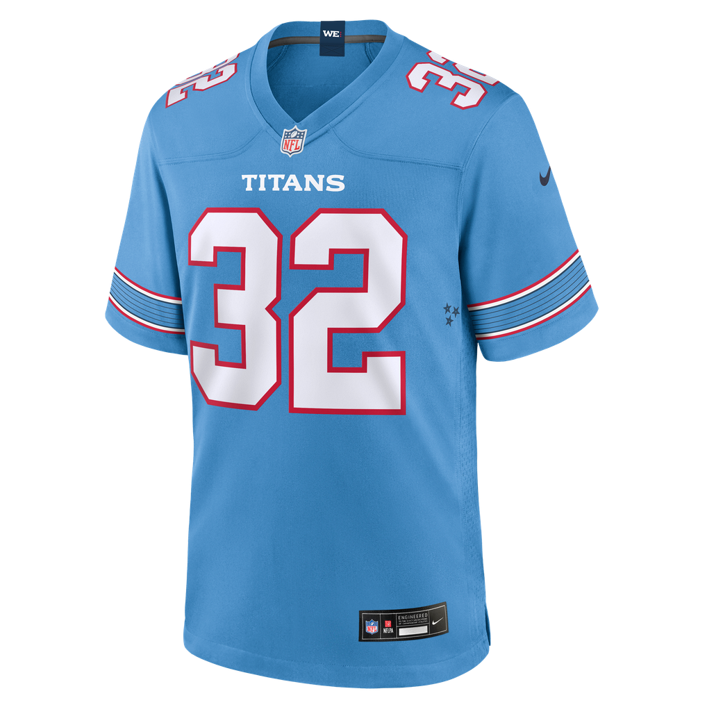Men's Tennessee Titans Nicholas Singleton Nike Light Blue Team Game Jersey - Image 3
