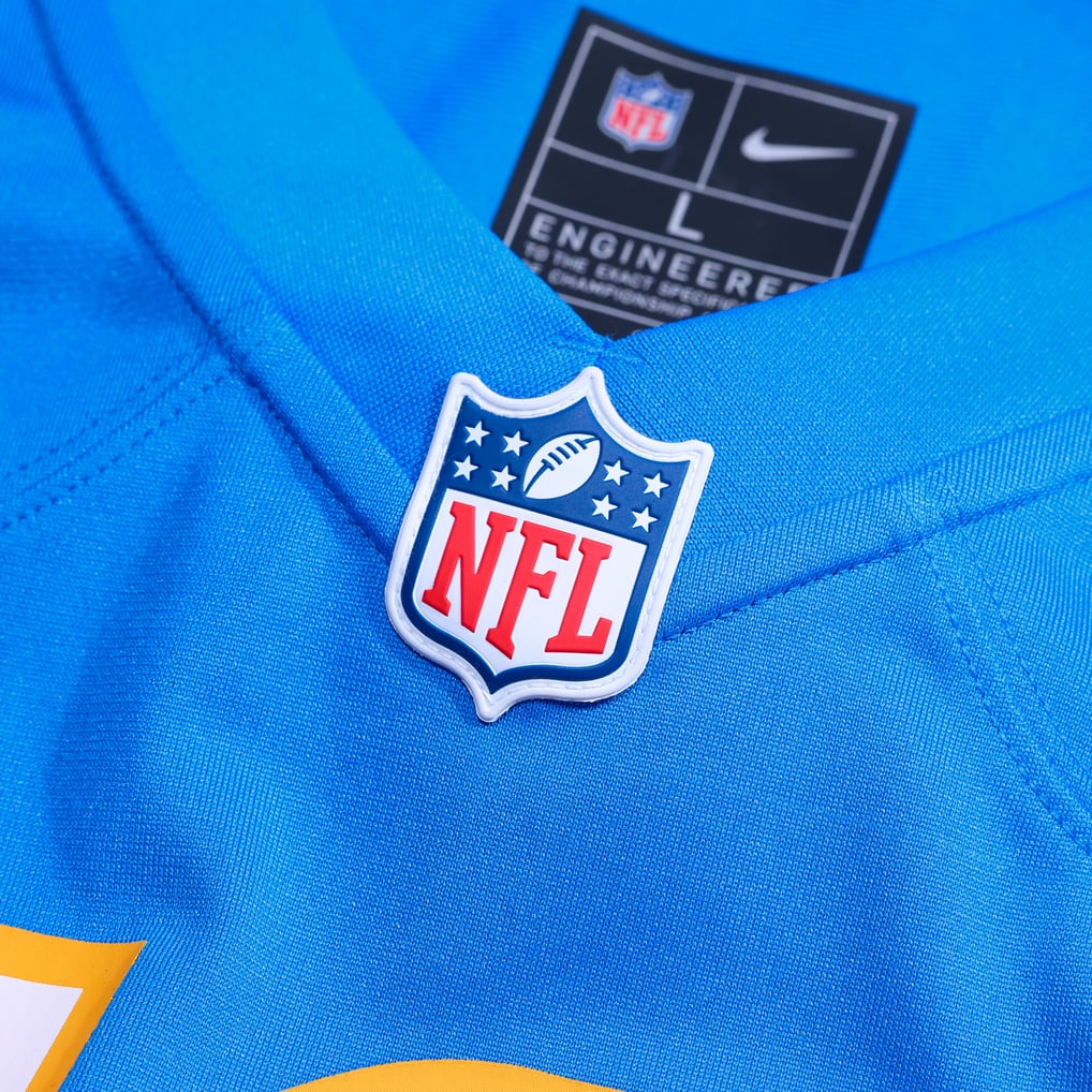 Men's Los Angeles Chargers Nick Barrett Nike Powder Blue Team Game Jersey - Image 7