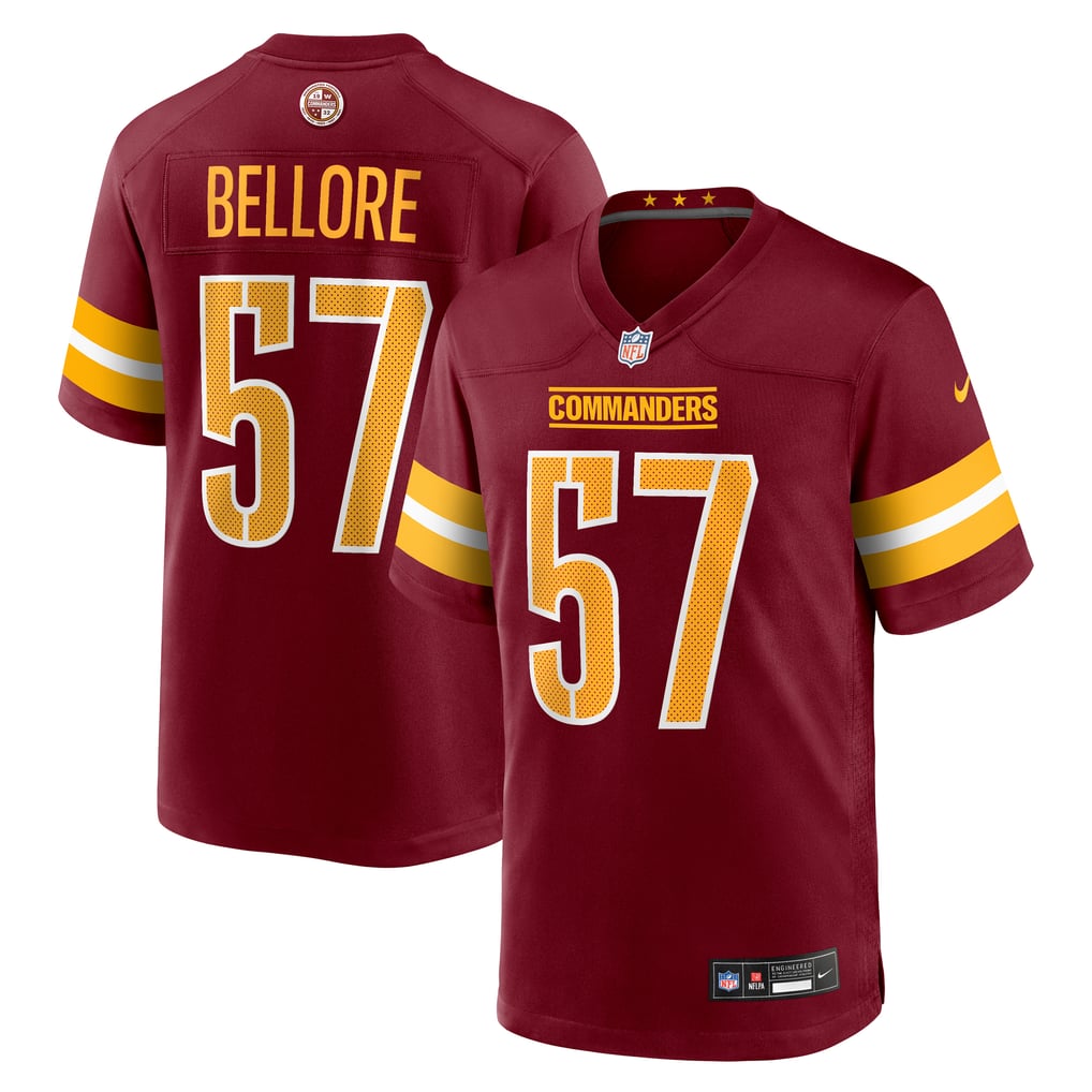 Men's Washington Commanders Nick Bellore Nike  Burgundy Team Game Jersey - Image 1