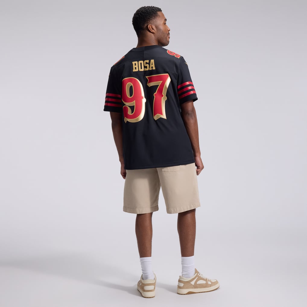 Men's San Francisco 49ers Nick Bosa Nike Black Rivalries Collection Stitched Limited Jersey - Image 6