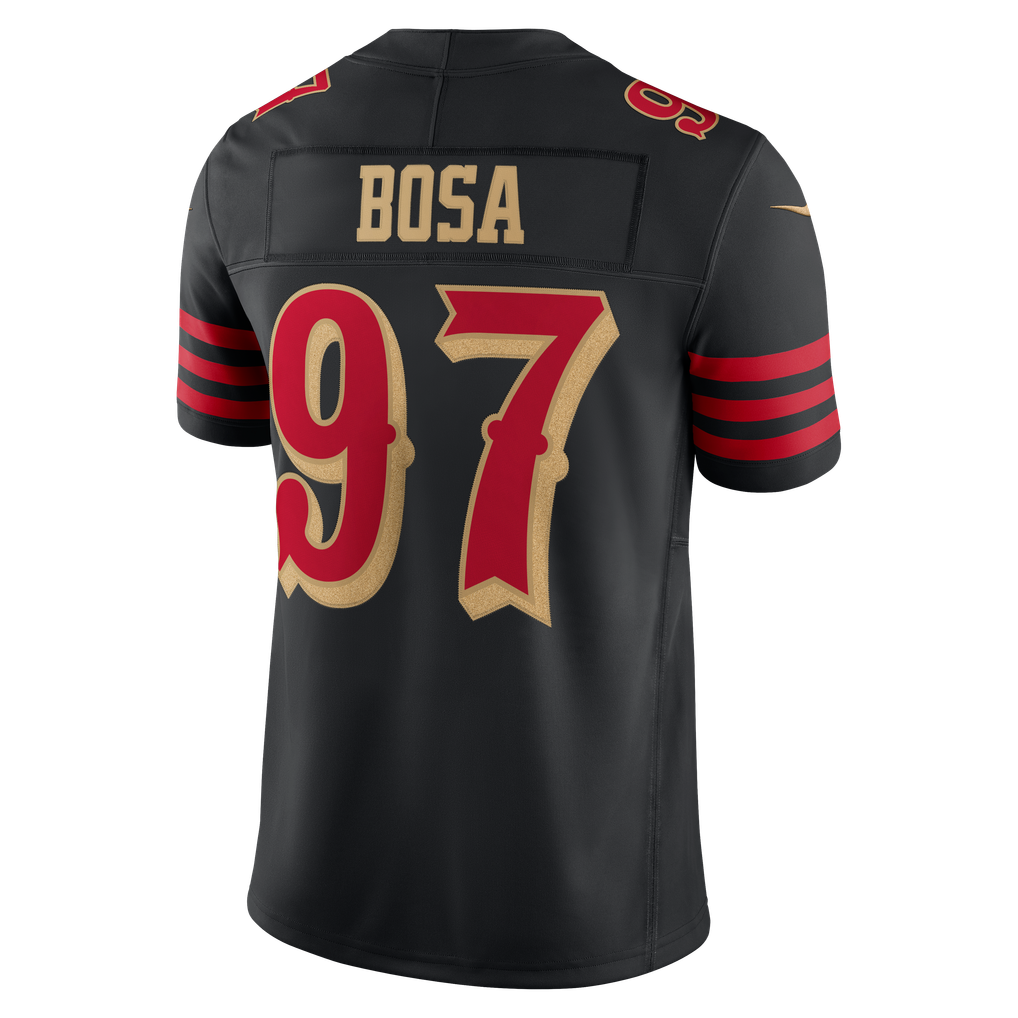 Men's San Francisco 49ers Nick Bosa Nike Black Rivalries Collection Stitched Limited Jersey - Image 8