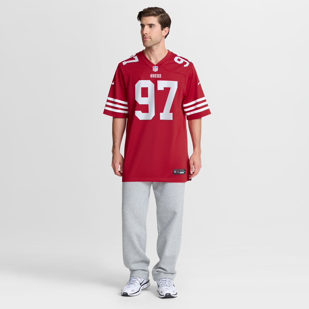 Men's San Francisco 49ers Nick Bosa Nike Scarlet Team Game Jersey - Image 8