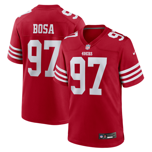 Men's San Francisco 49ers Nick Bosa Nike Scarlet Team Game Jersey - Image 1