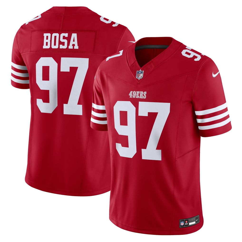 Men's San Francisco 49ers Nick Bosa Nike Scarlet Vapor F.U.S.E. Limited Jersey - Image 2