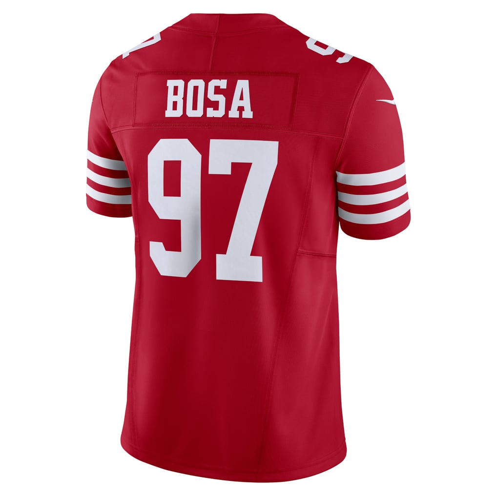 Men's San Francisco 49ers Nick Bosa Nike Scarlet Vapor F.U.S.E. Limited Jersey - Image 4