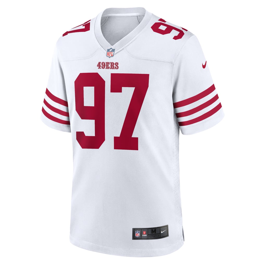 Men's San Francisco 49ers Nick Bosa Nike White Team Game Jersey - Image 3