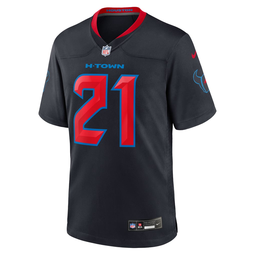 Men's Houston Texans Nick Chubb Nike  Navy Alternate 2 Game Jersey - Image 3
