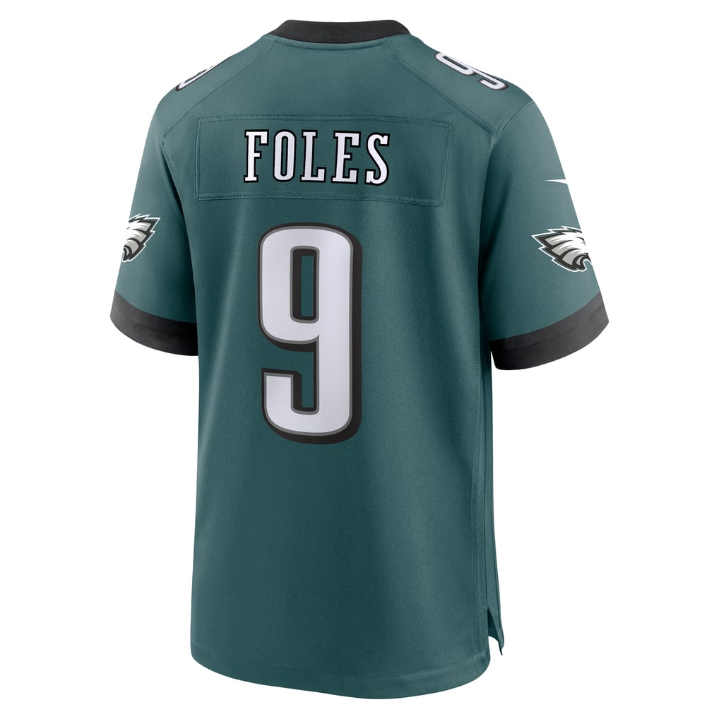 Men's Philadelphia Eagles Nick Foles Nike Midnight Green Team Retired Player Game Jersey - Image 4