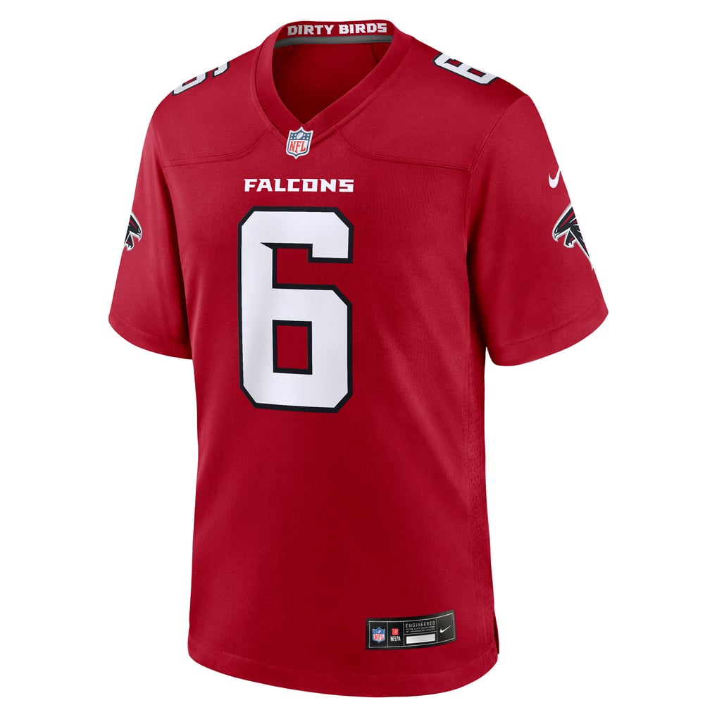 Men's Atlanta Falcons Nick Folk Nike Red Team Game Jersey