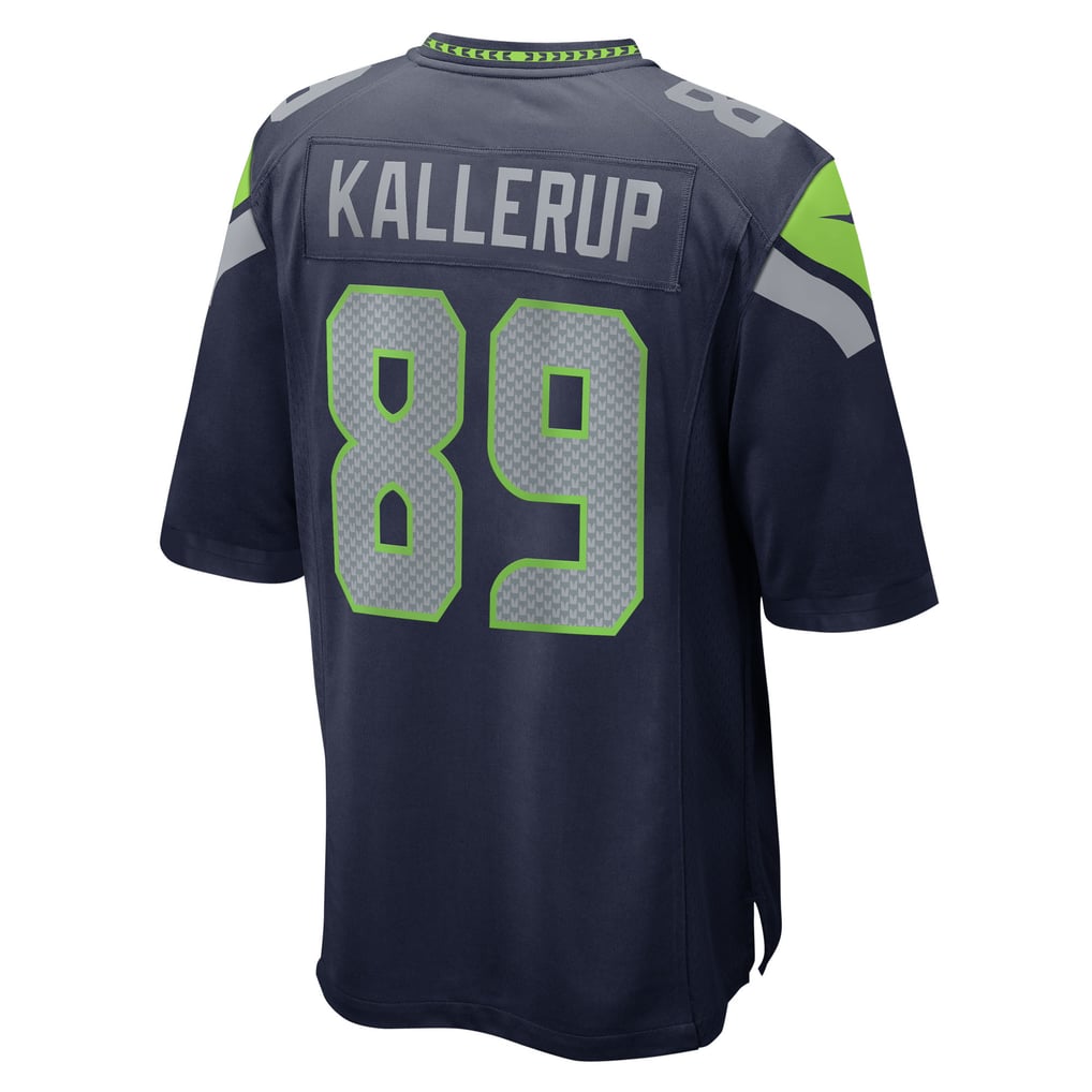 Men's Seattle Seahawks Nick Kallerup Nike  College Navy Team Game Jersey - Image 4