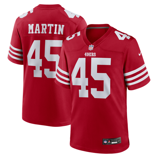 Men's San Francisco 49ers Nick Martin Nike  Scarlet Team Game Jersey - Image 1
