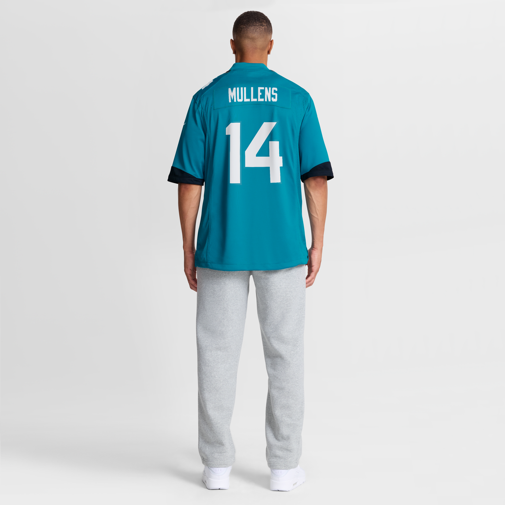 Men's Jacksonville Jaguars Nick Mullens Nike  Teal Team Game Jersey - Image 9