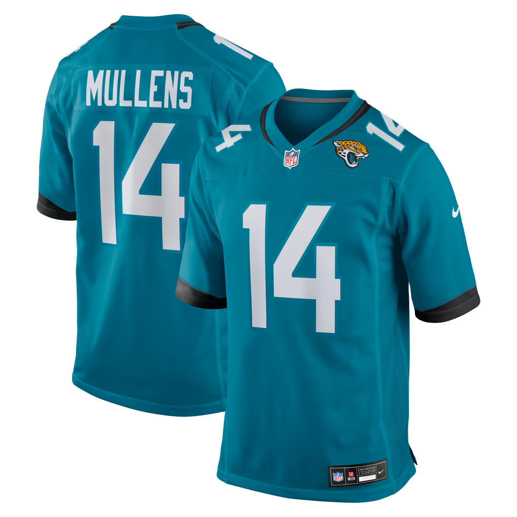 Men's Jacksonville Jaguars Nick Mullens Nike  Teal Team Game Jersey - Image 1