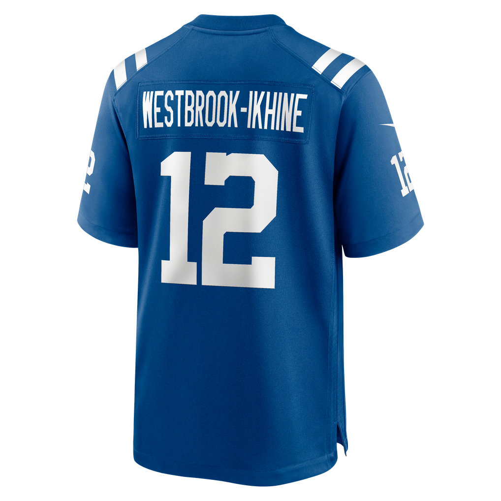 Men's Indianapolis Colts Nick Westbrook-Ikhine Nike Royal Team Game Jersey - Image 6