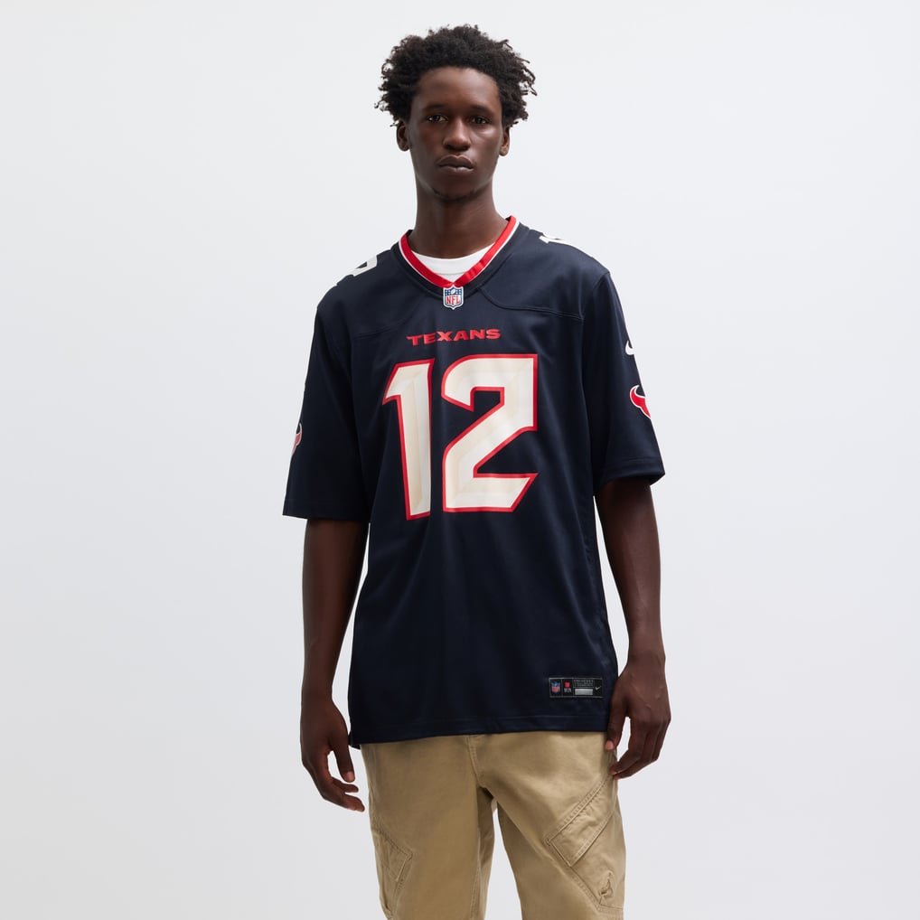 Men's Houston Texans Nico Collins Nike Navy Game Jersey - Image 5