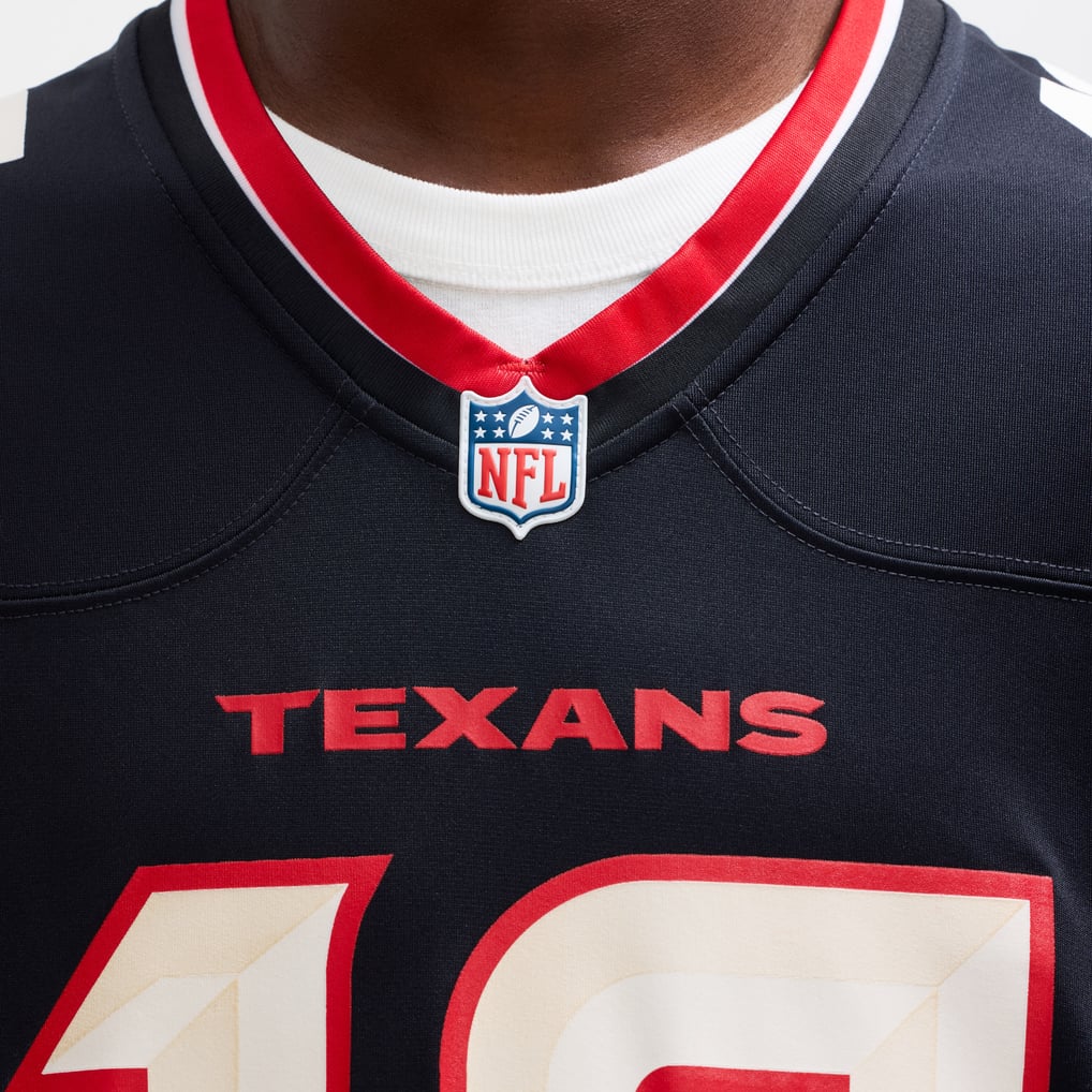 Men's Houston Texans Nico Collins Nike Navy Game Jersey - Image 8