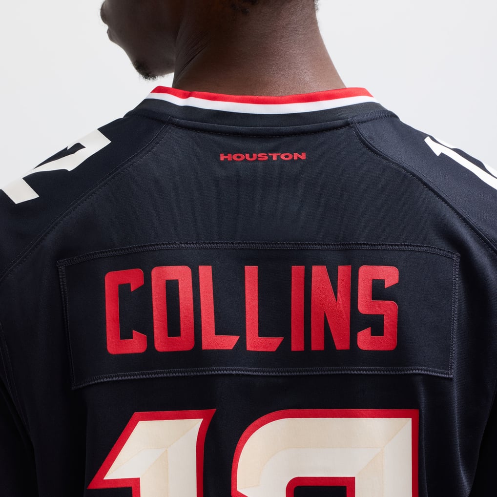 Men's Houston Texans Nico Collins Nike Navy Game Jersey - Image 9