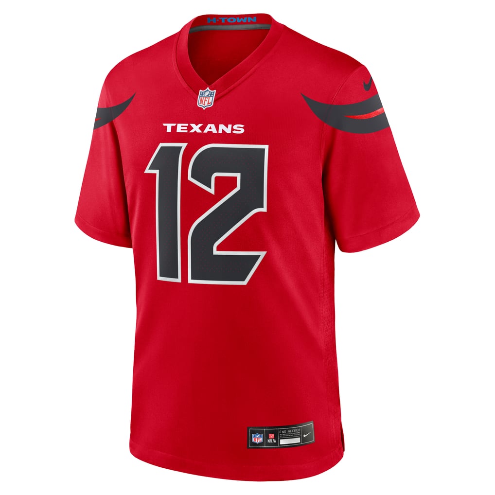 Men's Houston Texans Nico Collins Nike  Red Alternate Game Jersey - Image 3