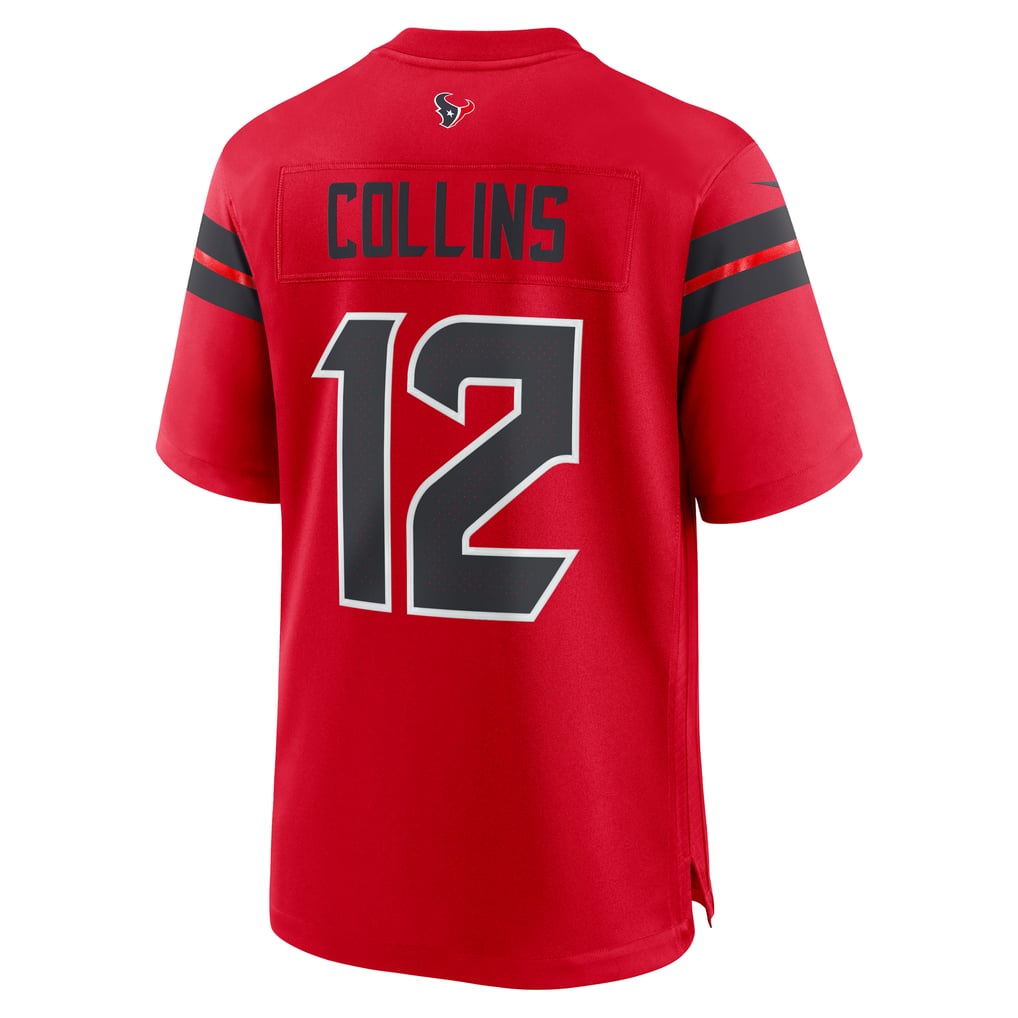 Men's Houston Texans Nico Collins Nike  Red Alternate Game Jersey - Image 4