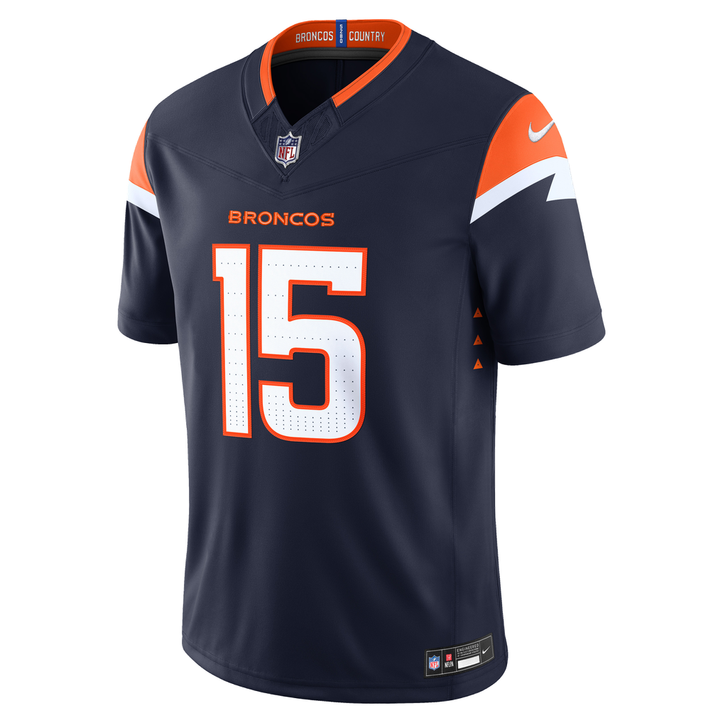 Men's Denver Broncos Nik Bonitto Nike Navy Alternate Vapor F.U.S.E. Stitched Limited Jersey - Image 3