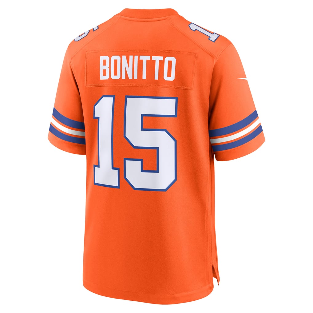 Men's Denver Broncos Nik Bonitto Nike  Orange Alternate 2 Mile High Collection 1977 Throwback Game Jersey - Image 4