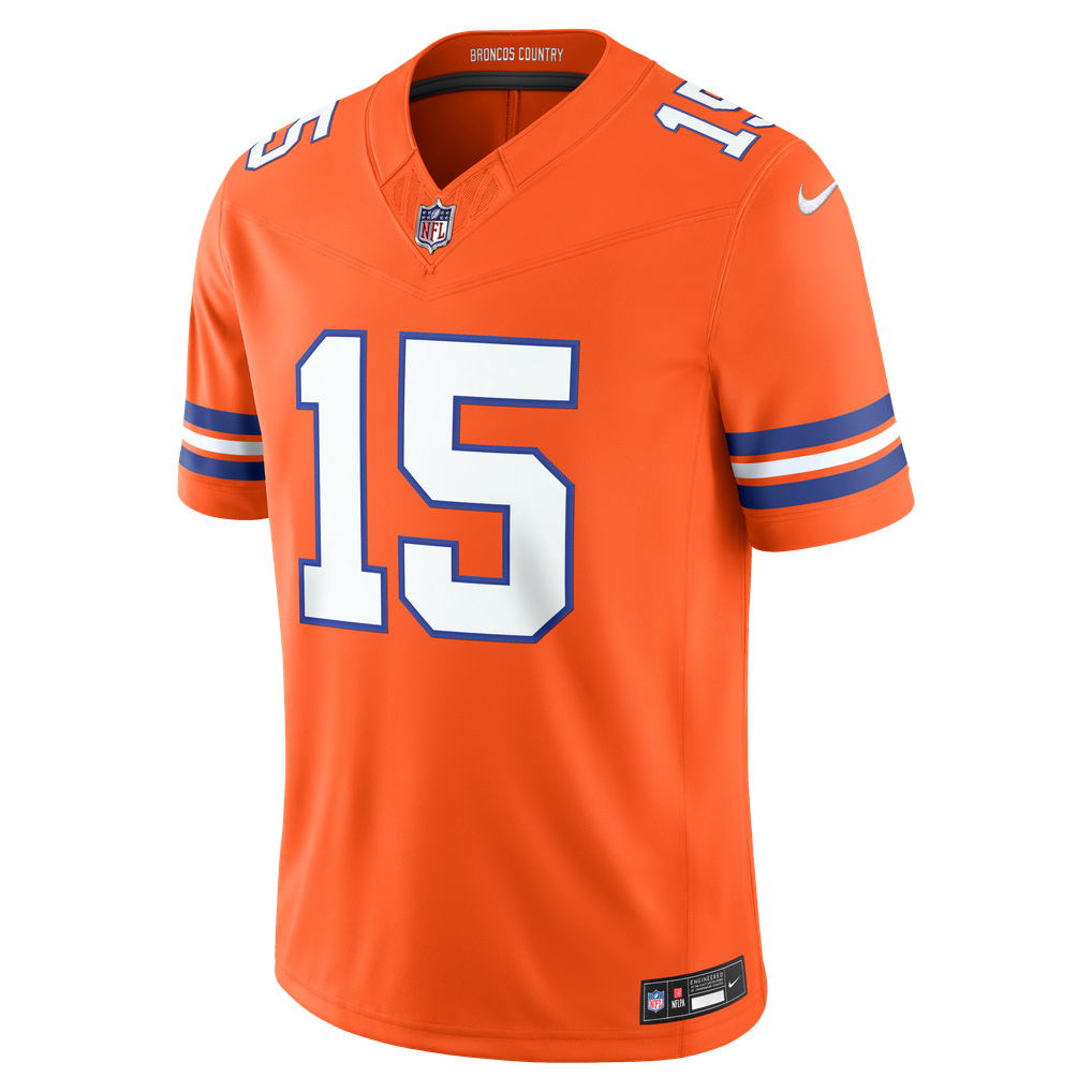 Men's Denver Broncos Nik Bonitto Nike Orange Alternate Mile High Collection 1977 Throwback Vapor F.U.S.E. Stitched Limited Jersey - Image 3