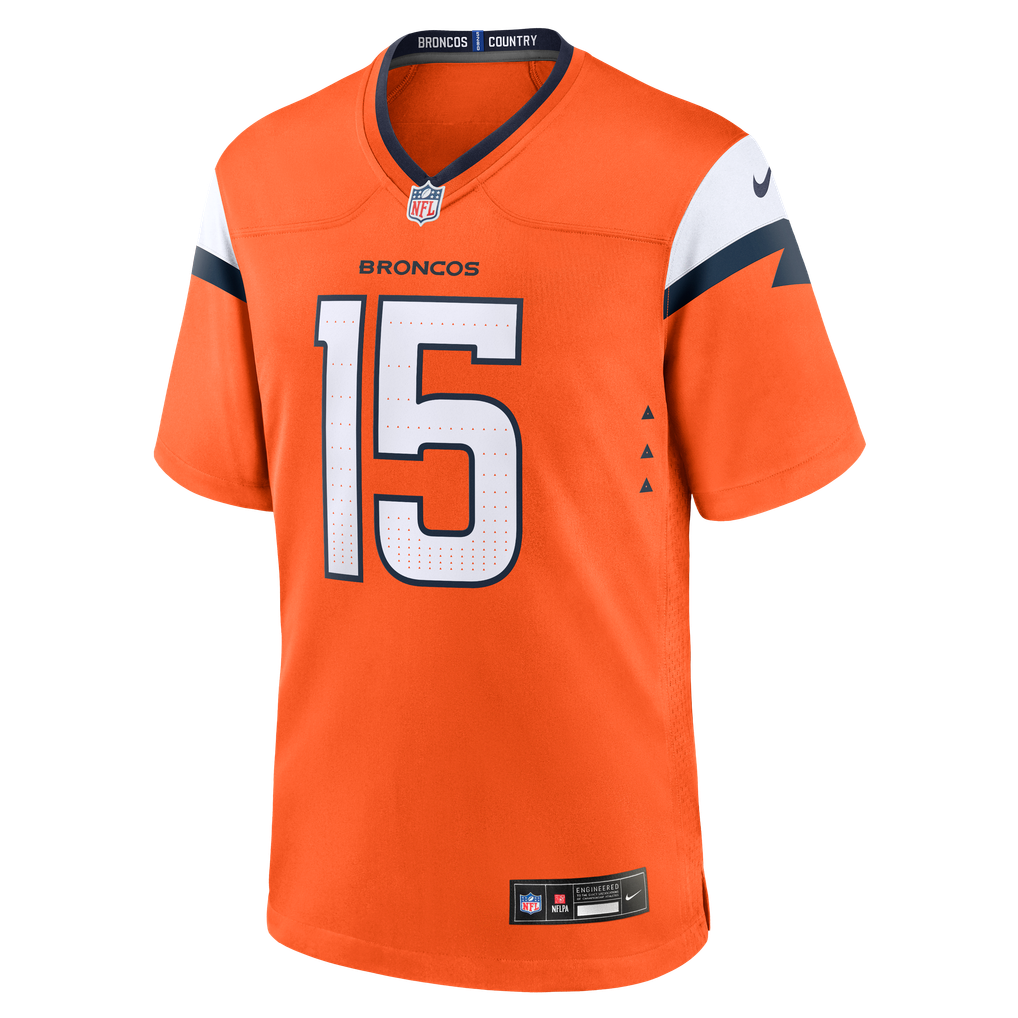 Men's Denver Broncos Nik Bonitto Nike  Orange Team Game Jersey - Image 3