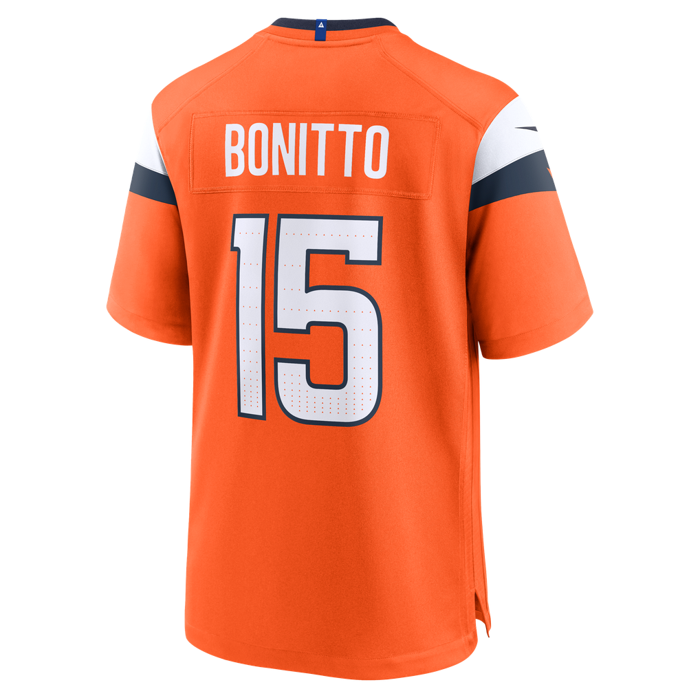 Men's Denver Broncos Nik Bonitto Nike  Orange Team Game Jersey - Image 4