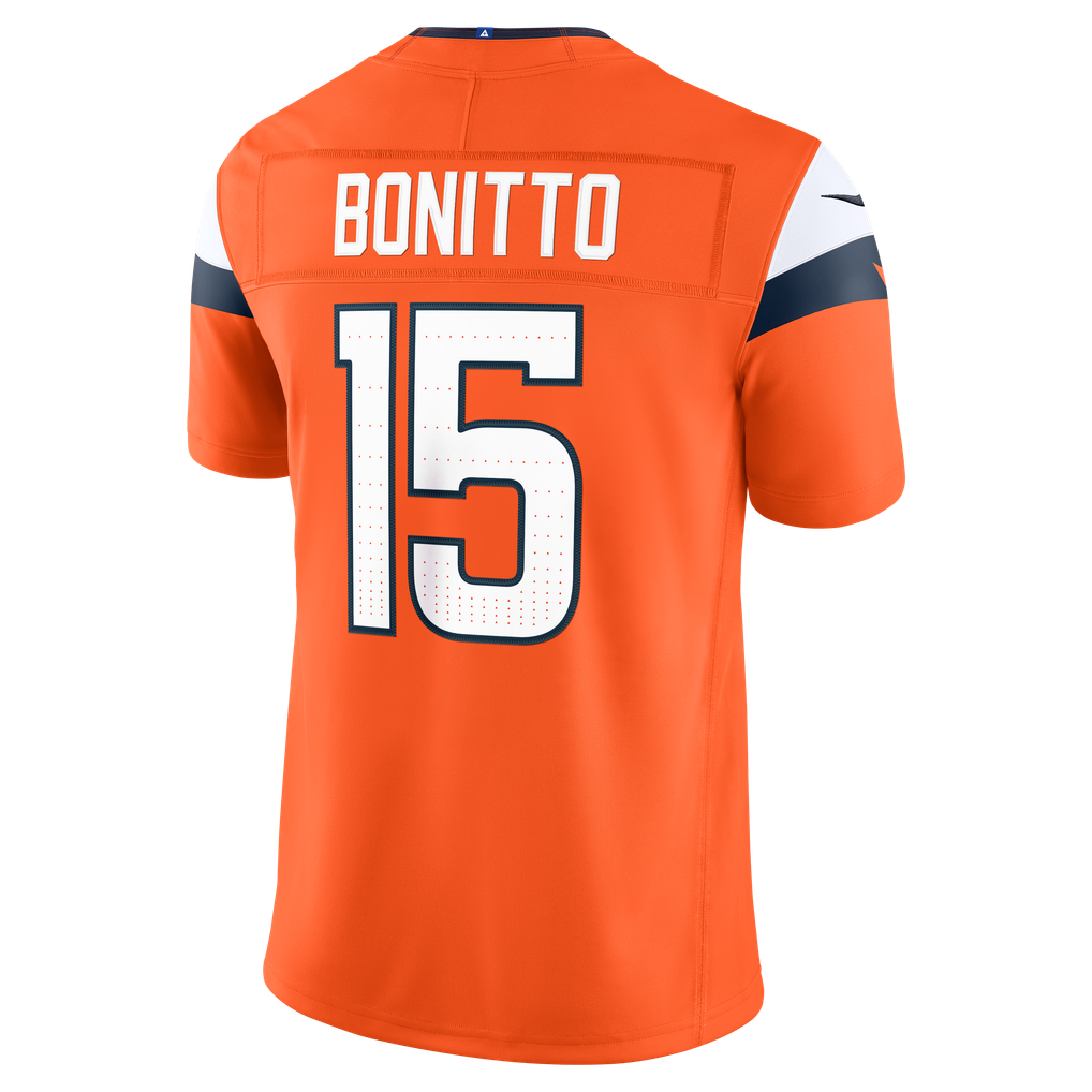 Men's Denver Broncos Nik Bonitto Nike Orange Team Vapor F.U.S.E. Stitched Limited Jersey - Image 4
