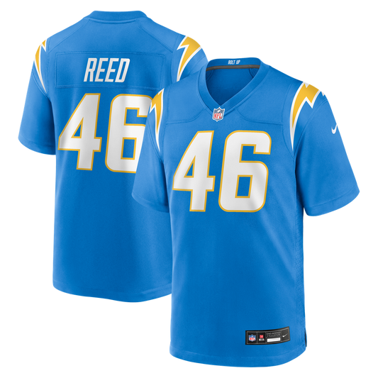 Men's Los Angeles Chargers Nikko Reed Nike  Powder Blue Team Game Jersey - Image 1