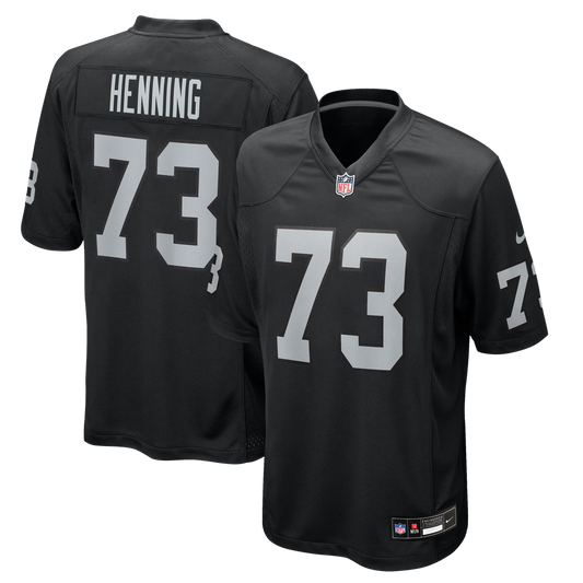Men's Las Vegas Raiders Niklas Henning Nike Black Team Game Jersey - Image 1